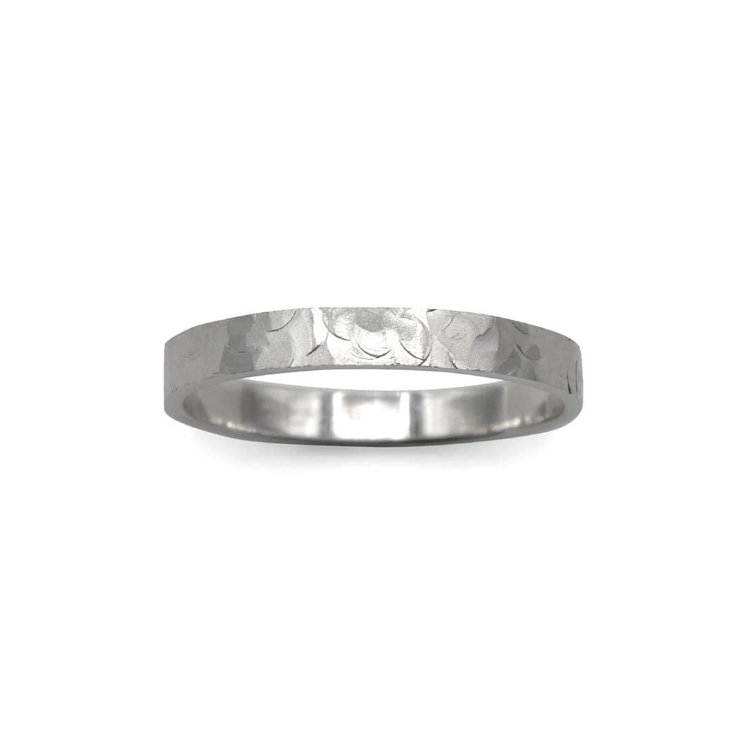 Alliance ruban en or gris texturez